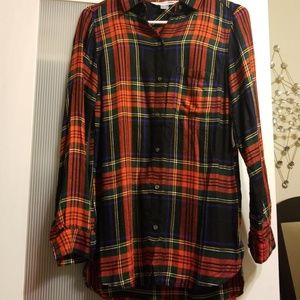 NWT Plaid Flannel Shirt XS